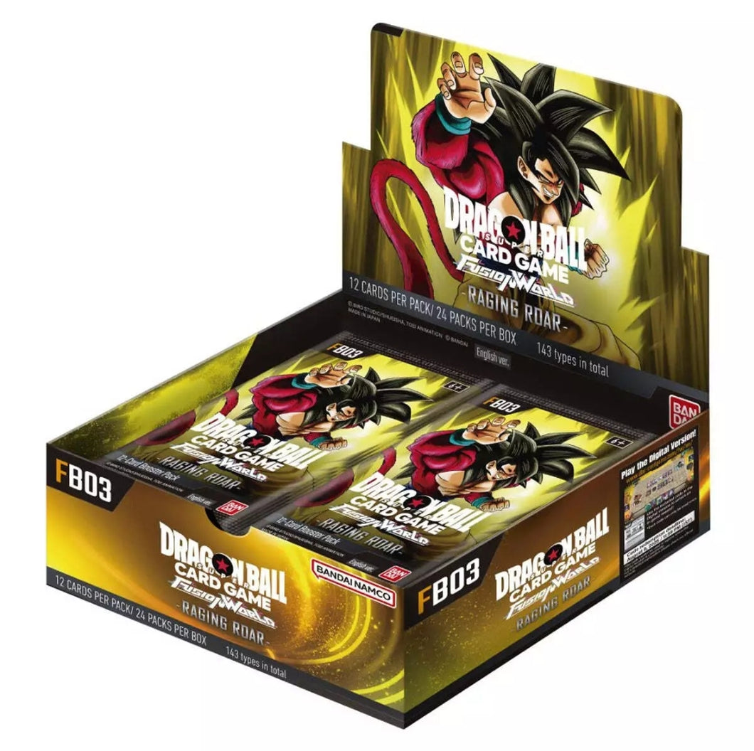 Dragon Ball Super Card Game: Fusion World Raging Roar Booster Box (FB03)